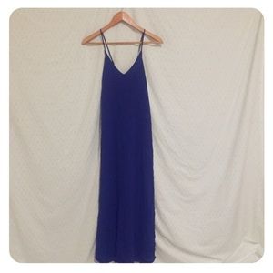 Navy blue maxi dress